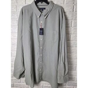 CREMIEUX Men's 4XT Tall Lightweight Flannel long sleeve Tiny Check  NWT Green